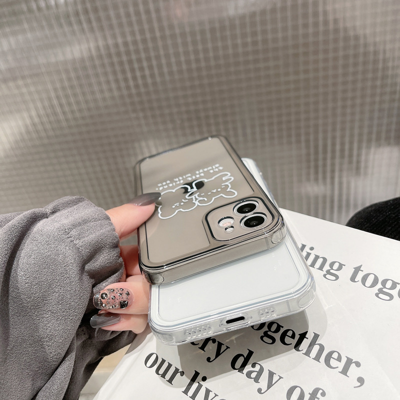 Ốp điện thoại TPU in hình thỏ cho iPhone 11 Pro Max X Xr Xs Max 7 8 Plus Se 2020 12 pro max 12 mini | BigBuy360 - bigbuy360.vn
