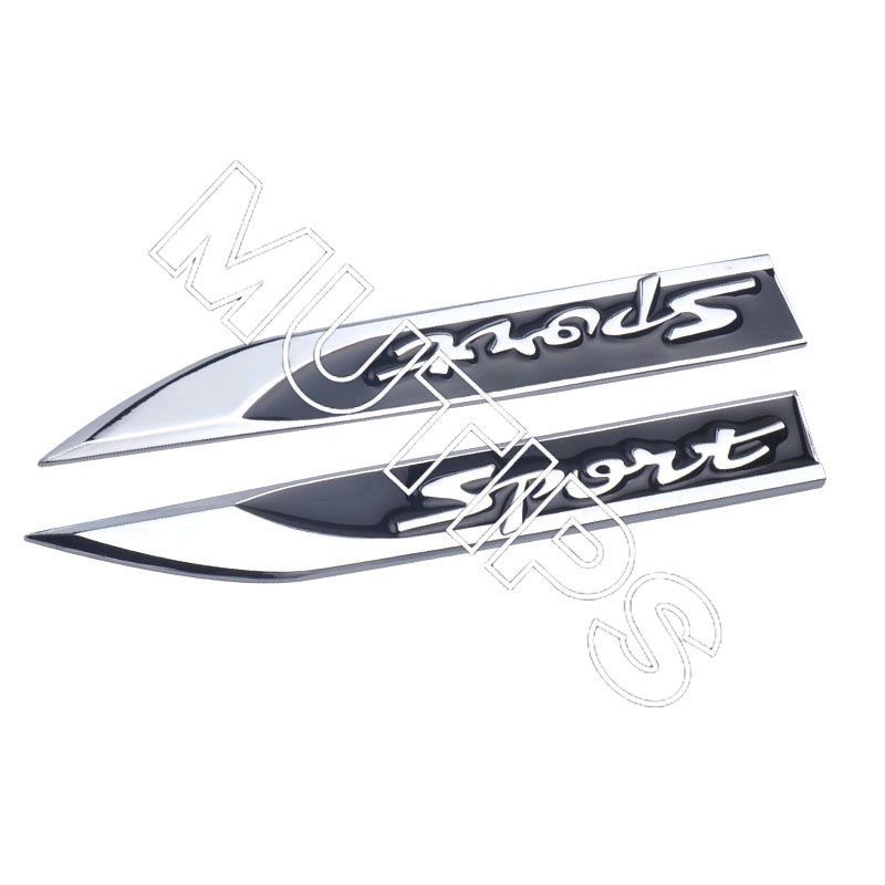 FENDER Set 2 Phụ Kiện Trang Trí 3D Bằng Kim Loại Cho Xe Hơi Toyota Honda Mitsubishi KIA Ford Hyundai Nissan BMW