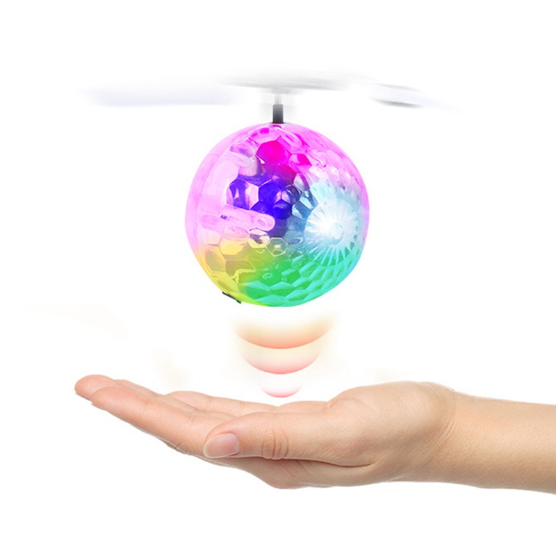 Đồ chơi bóng disco bay có đèn led đủ màu cho bé chơi trong nhà