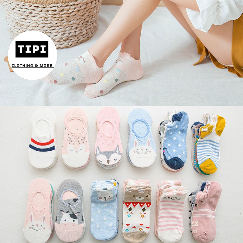 Set 5 đôi tất ngắn cổ dễ thương
