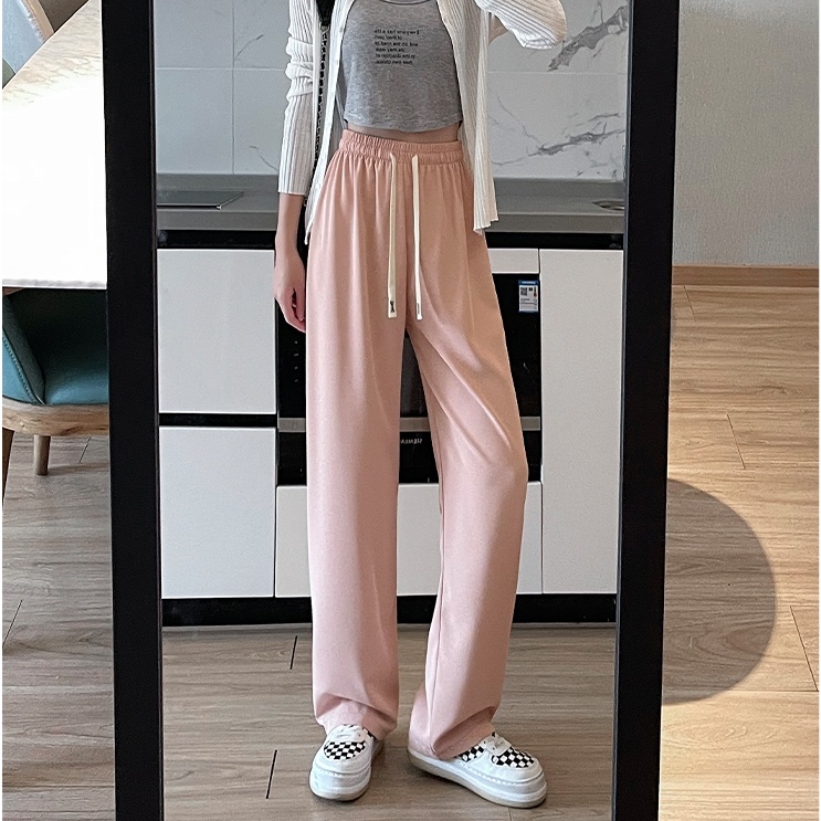 SUXI Quần Dài Ống Rộng Lưng Cao Tôn Dáng Hợp Thời Trang Hè Cho Nữ