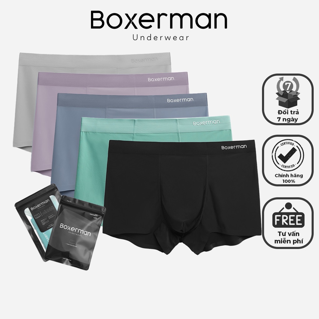Combo 5 quần lót nam PROFIT Trunk mềm mại co dãn cao cấp BOXERMAN