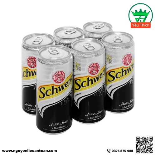 Lốc 6 Lon Soda Coca SCHWEPPES 330ml