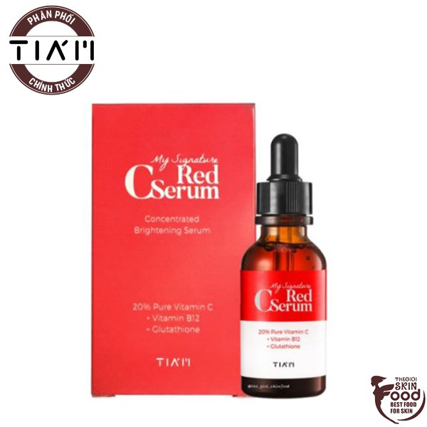 Tinh Chất Vitamin C Dưỡng Trắng Nồng Độ Cao Tiam My Signature Red C Serum 30ml