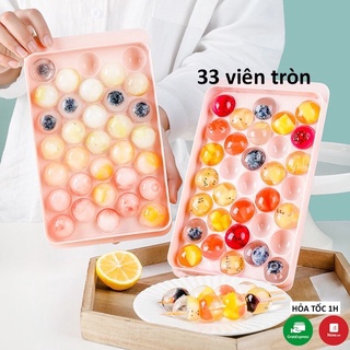 Khay làm đá hình cầu 33 viên 2 lớp Việt Nhật