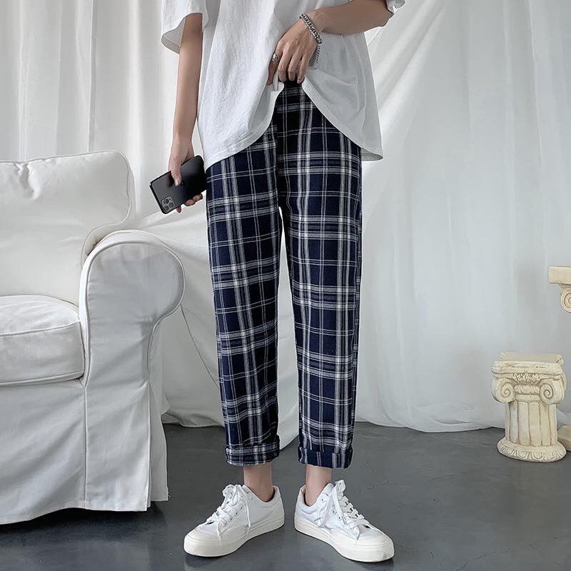 Quần kaki baggy caro unisex Caro Suông ulzzang vải dày dặn mềm mịn mặc thoải mái thấm hút mồ hôi tốt