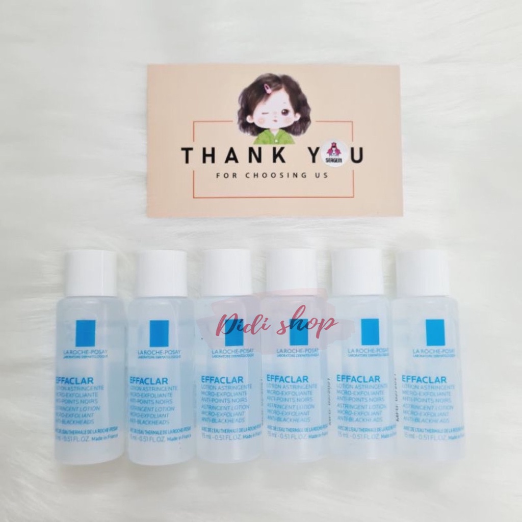 Minisize Nước cân bằng giàu khoáng dành cho da dầu La Roche Posay Effaclar Astringent Lotion 15ml