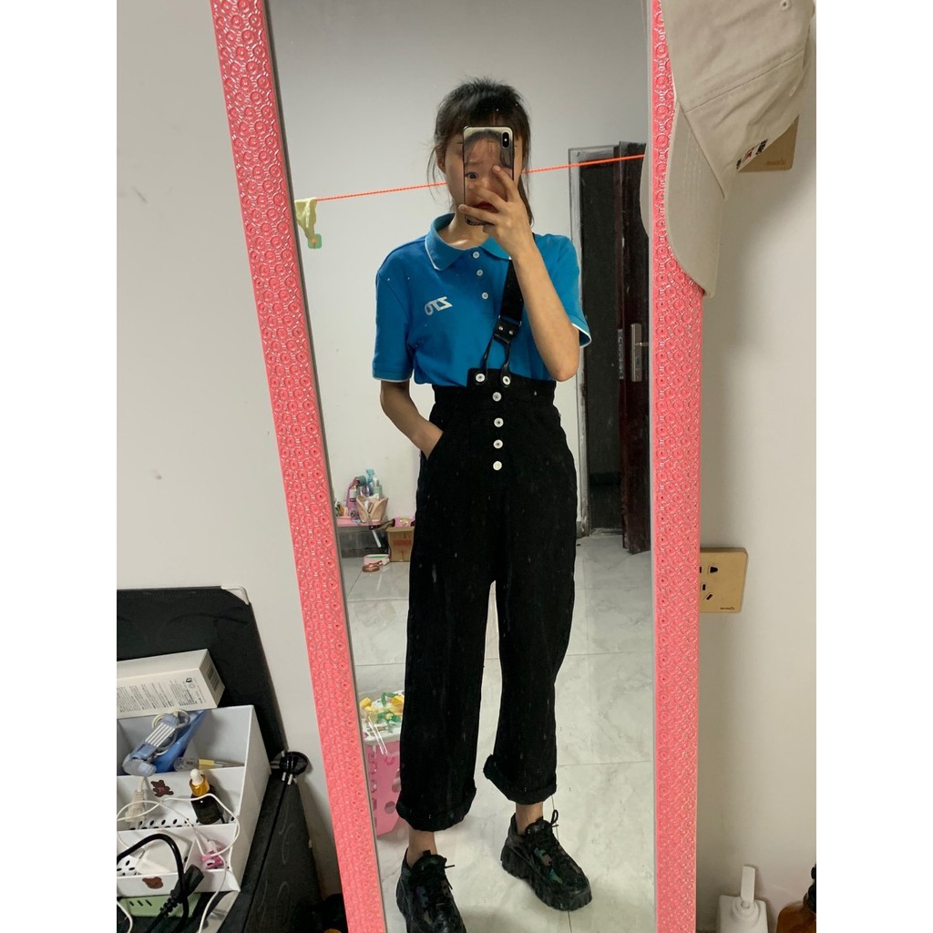 [Nhập Khẩu Loại 1] Quần Yếm KaKi Jean Ống Xuông Cá Tính | BigBuy360 - bigbuy360.vn