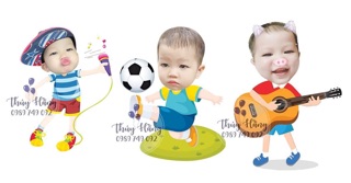 Chibi trang trí sinh nhật