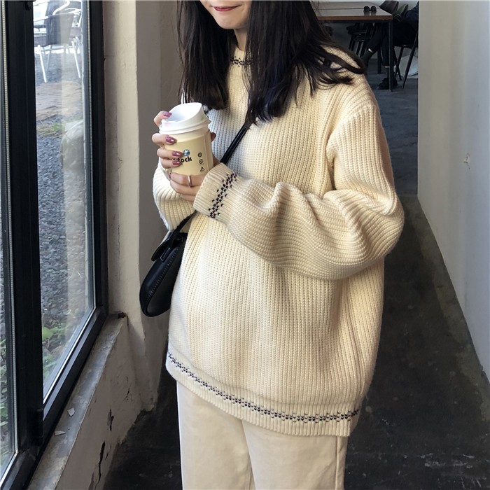 (ORDER) Áo len mỏng cổ tròn