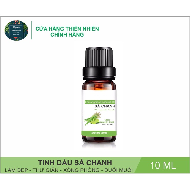Tinh Dầu Sả Chanh 10ML Nguyên Chất Organic ( Lemongrass Essential Oil )