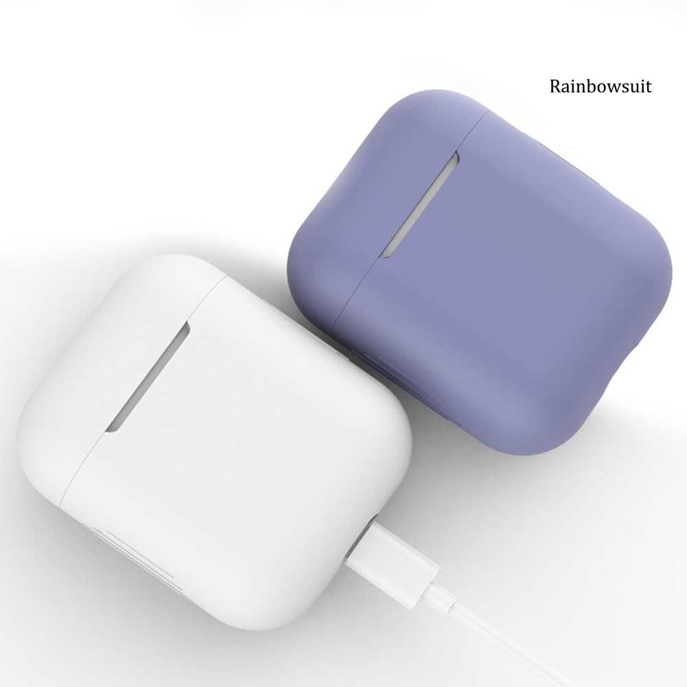 Ốp hộp sạc tai nghe không dây silicon chống sốc cho Airpods 1 2