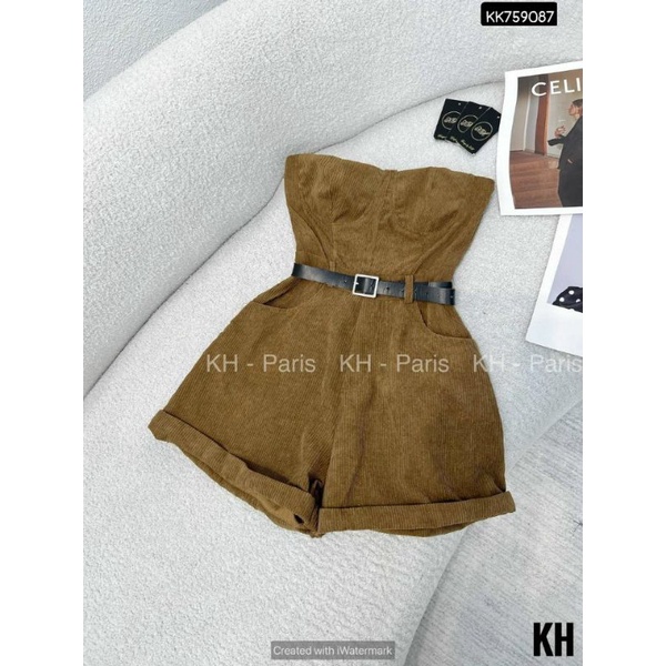 JUMPSUIT NHUNG CÚP NGỰC.