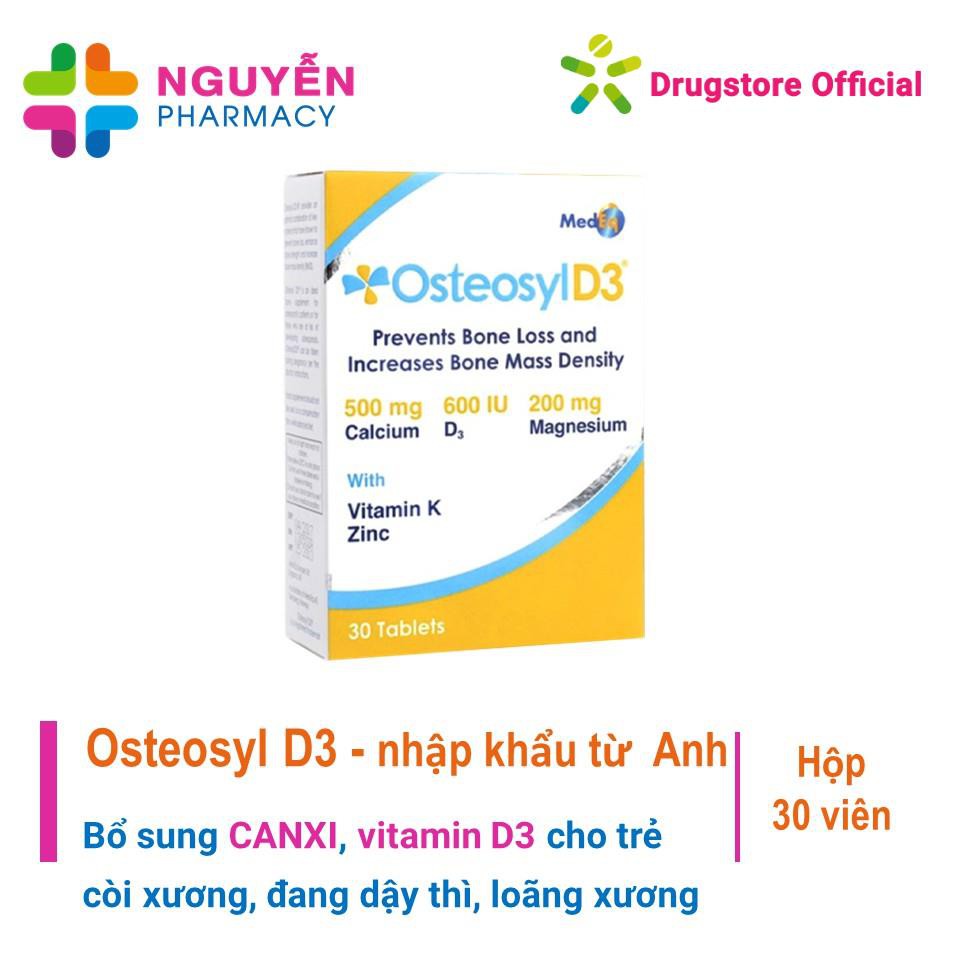 [NHẬP KHẨU ANH] Osteosyl D3 - Bổ sung CANXI, VITAMIN D3 cho bé còi xương, đang dậy thì, người loãng xương