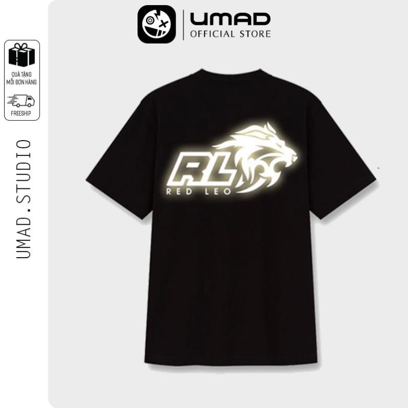 Áo thun nam UMAD Redleo v.1 phản quang cổ tròn phông Unisex Racing Boy Xe Độ vải thể thao có Big Size Đẹp