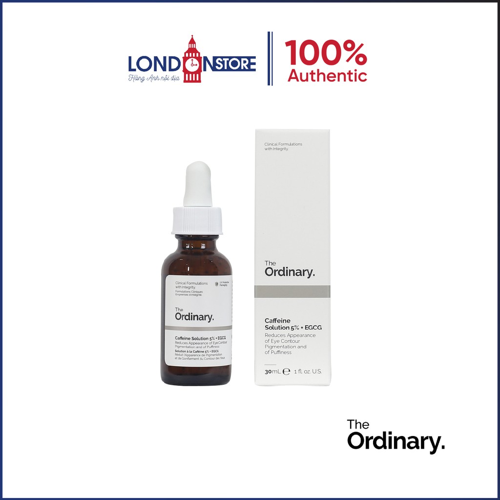 (Hàng Auth, có bill ) Serum mờ thâm, giảm bọng mắt The Ordinary Caffein Solution 5% + EGCG