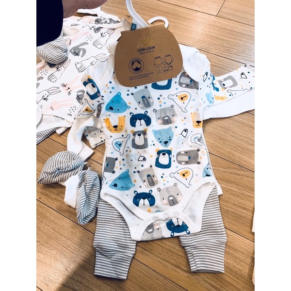 SET 6 sơ sinh GEMO LOOK