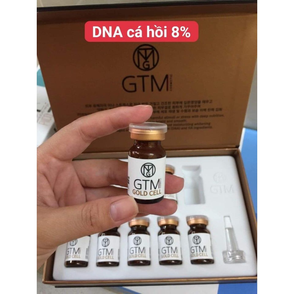 Lẻ 1 lọ DNA GTM GOLD CELL cá hồi 8% căng bóng trắng sáng trẻ hóa da 3.3ml