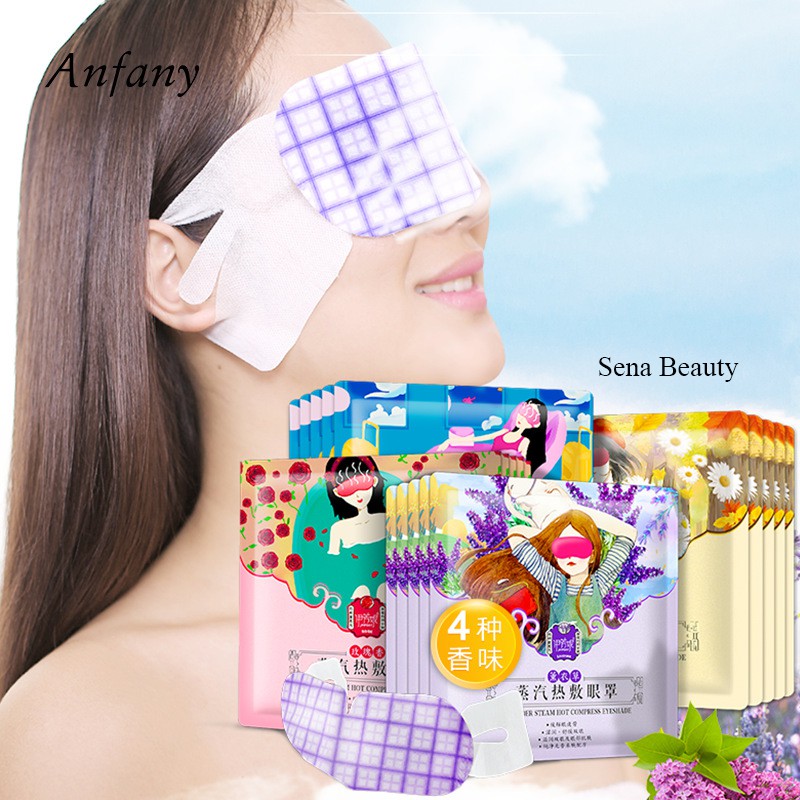 Hộp 5 miếng mặt nạ xông hơi mắt 40 độ thư giãn giảm mệt mỏi cho mắt Sena Beauty