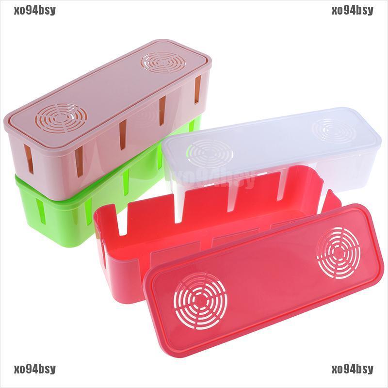 [xo94bsy]Table Cable Power Plug Storage Box Case Cord Wire Socket Safety Tidy Or
