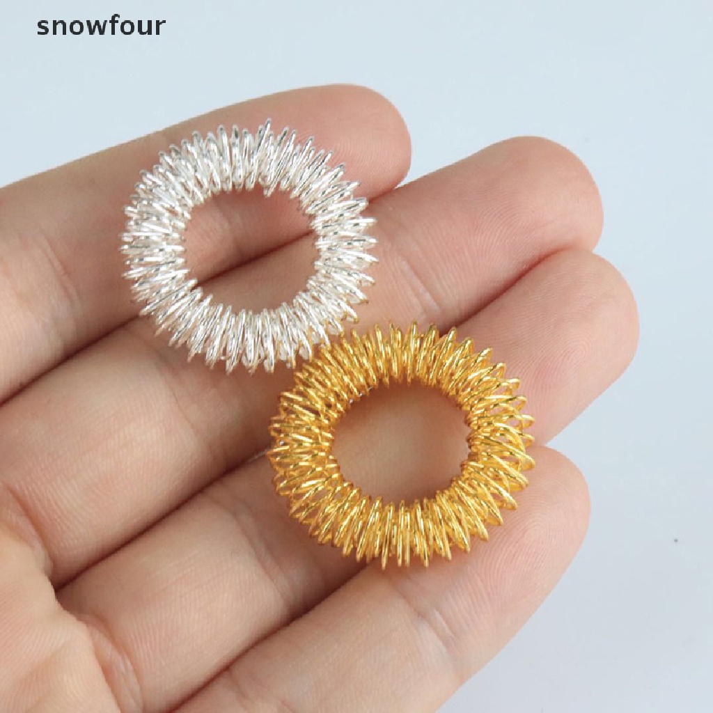 [Hàng mới về] Set 10 nhẫn châm cứu mát xa ngón tay thép không gỉ chuyên dụng