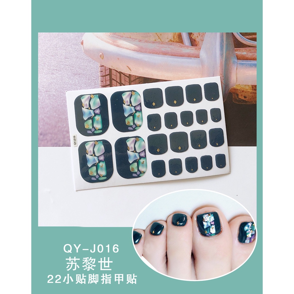 Bộ sticker dán móng cực cool cực đẹp dành cho các nàng xinh tươi