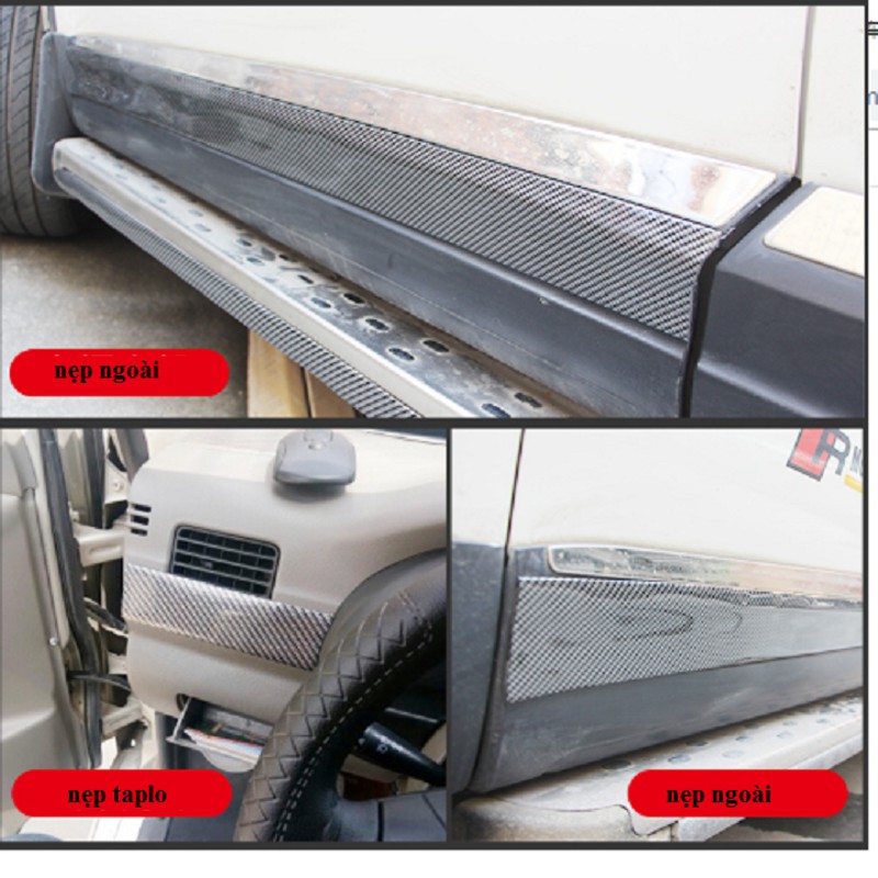 Nẹp carbon dán bậc cửa 💥5D CAO CẤP💥 Nẹp carbon siêu dính chống trầy xước bảo vệ xe hơi, ô tô | BigBuy360 - bigbuy360.vn