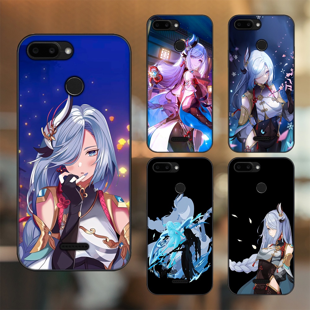 Ốp lưng Xiaomi Redmi 6 viền đen in hình Shenhe Genshin Impact