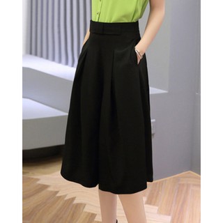 Quần Culottes Xếp Ly Lai Cong