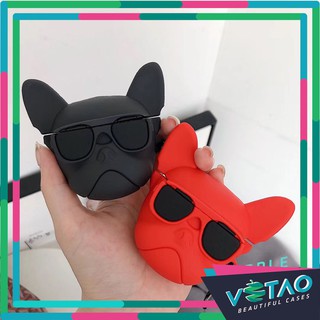 [ FREESHIP TỪ 50K TOÀN QUỐC ] Airpods case, Ốp bảo vệ Dành cho Airpods - Chó Đeo Kính
