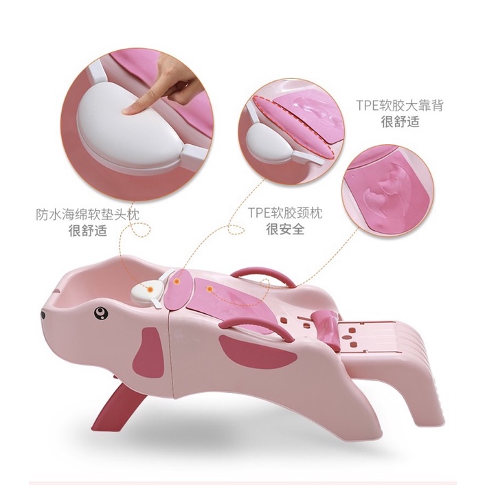 GHẾ GỘI ĐẦU CHO CẢ NGƯỜI LỚN VÀ TRẺ EM GẤP GỌN  KÈM NHIỀU QUÀ TẶNG