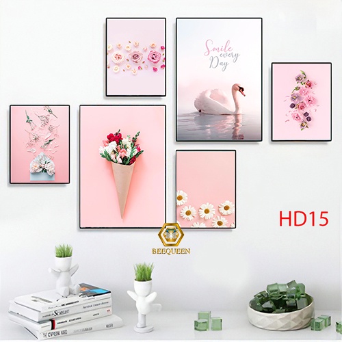 Tranh Treo Tường Trang Trí Nhà Cửa Phong Cách Hiện Đại Có Khung