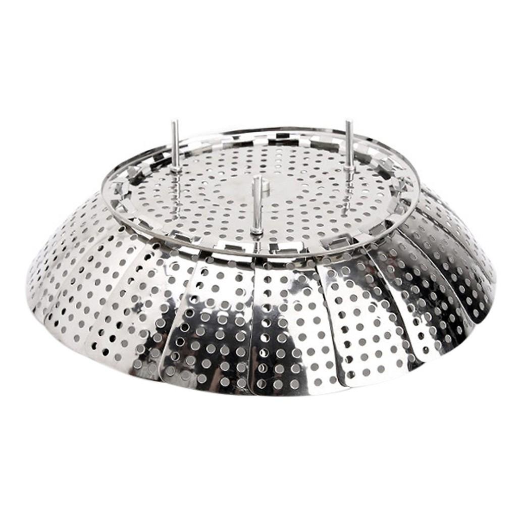 Vỉ hấp cách thủy gấp gọn, xửng hấp inox size 30cm