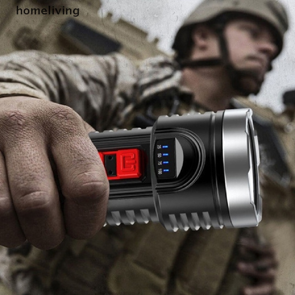 Đèn Pin LED Siêu Sáng Sạc USB Tiện Dụng Mang Theo Du Lịch Leo Núi