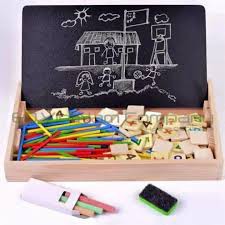 Bộ đồ chơi học toán bằng gỗ 2 mặt, đồ chơi phát triển trí tuệ dochoigo.vn