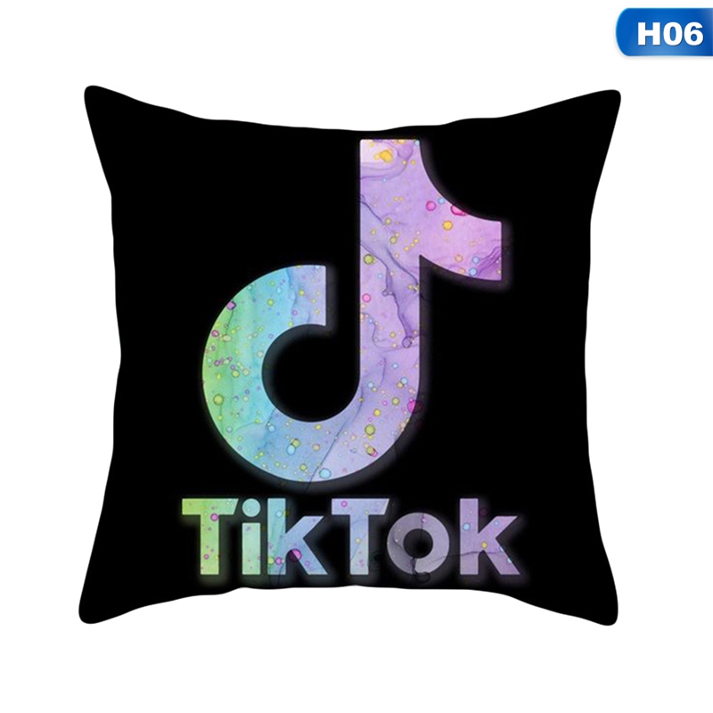 Vỏ Gối Hình Vuông In Hình Tiktok