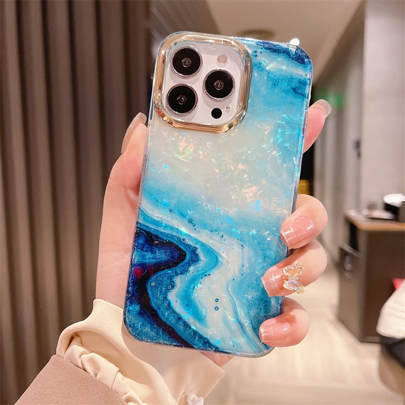 Ốp điện thoại mềm họa tiết đá hoa cương sang trọng thích hợp cho iPhone 11 12 13 Pro Max XS X XR