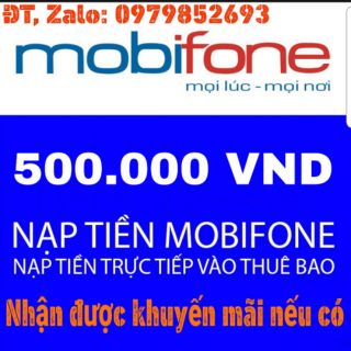 Thẻ Cào MOBIFONE 500.000VND