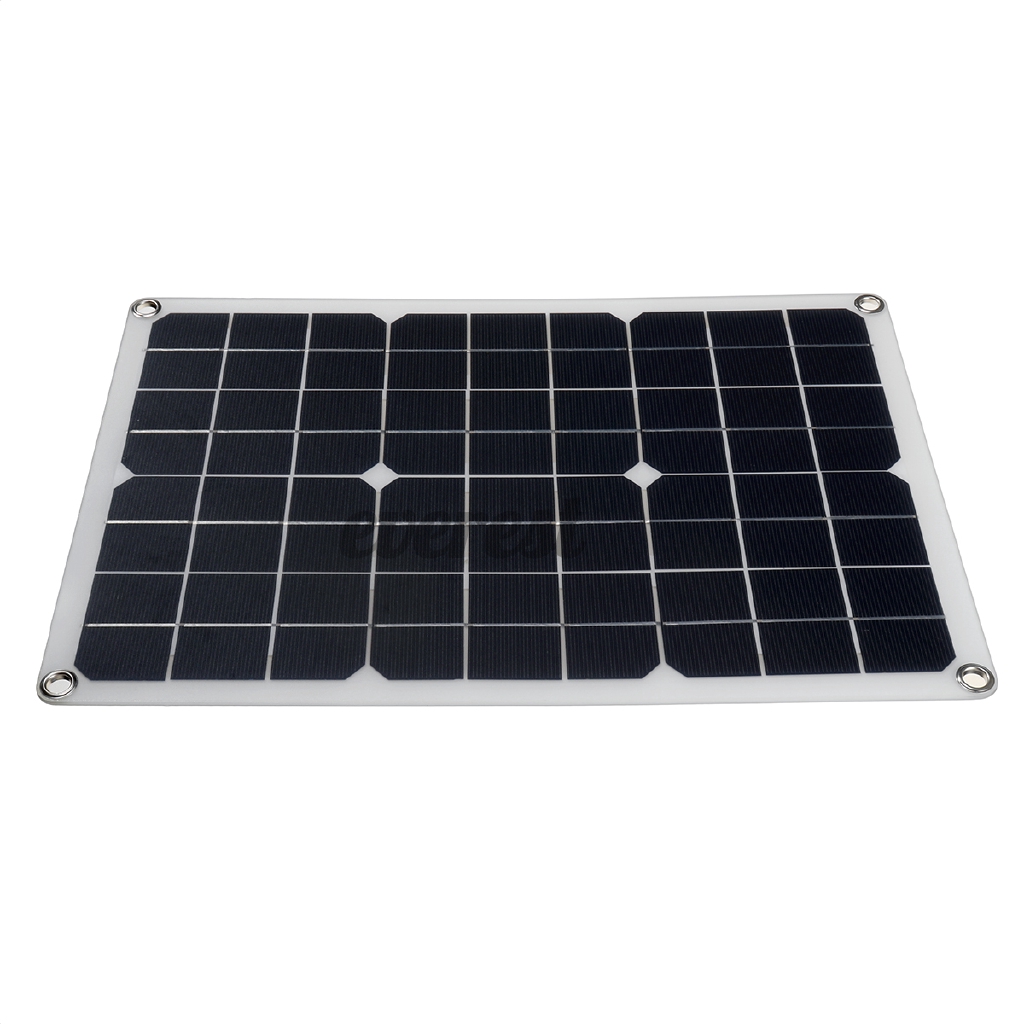 60W Semi-Flexible Solar Panel With 30A Solar Charger Controller Waterproof High Efficiency USB Monocrystalline Solar Power Kit for Home/Outdoor | BigBuy360 - bigbuy360.vn