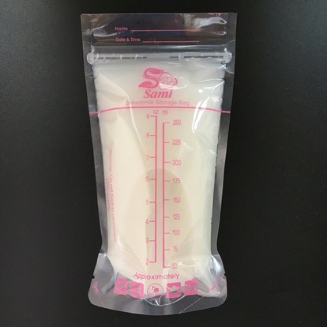 Hộp 50 túi trữ sữa Sami, Babuu Nhật Bản 250ml