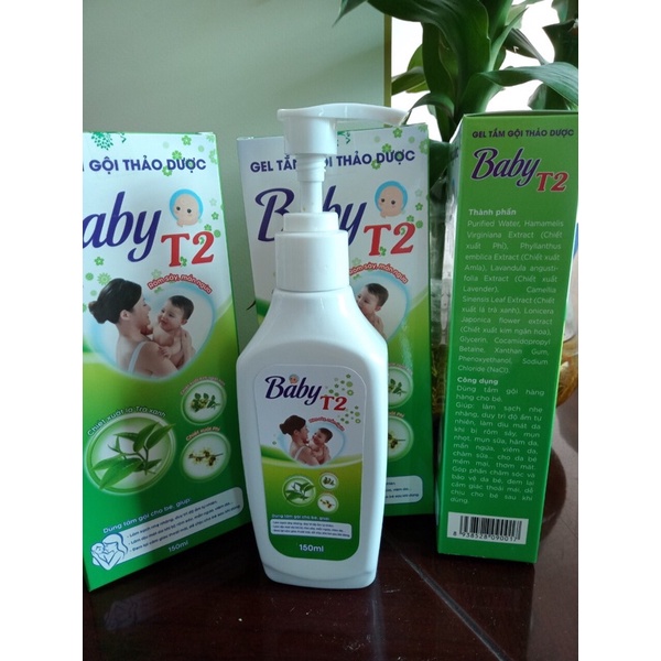 Gel tắm gội thảo dược baby T2