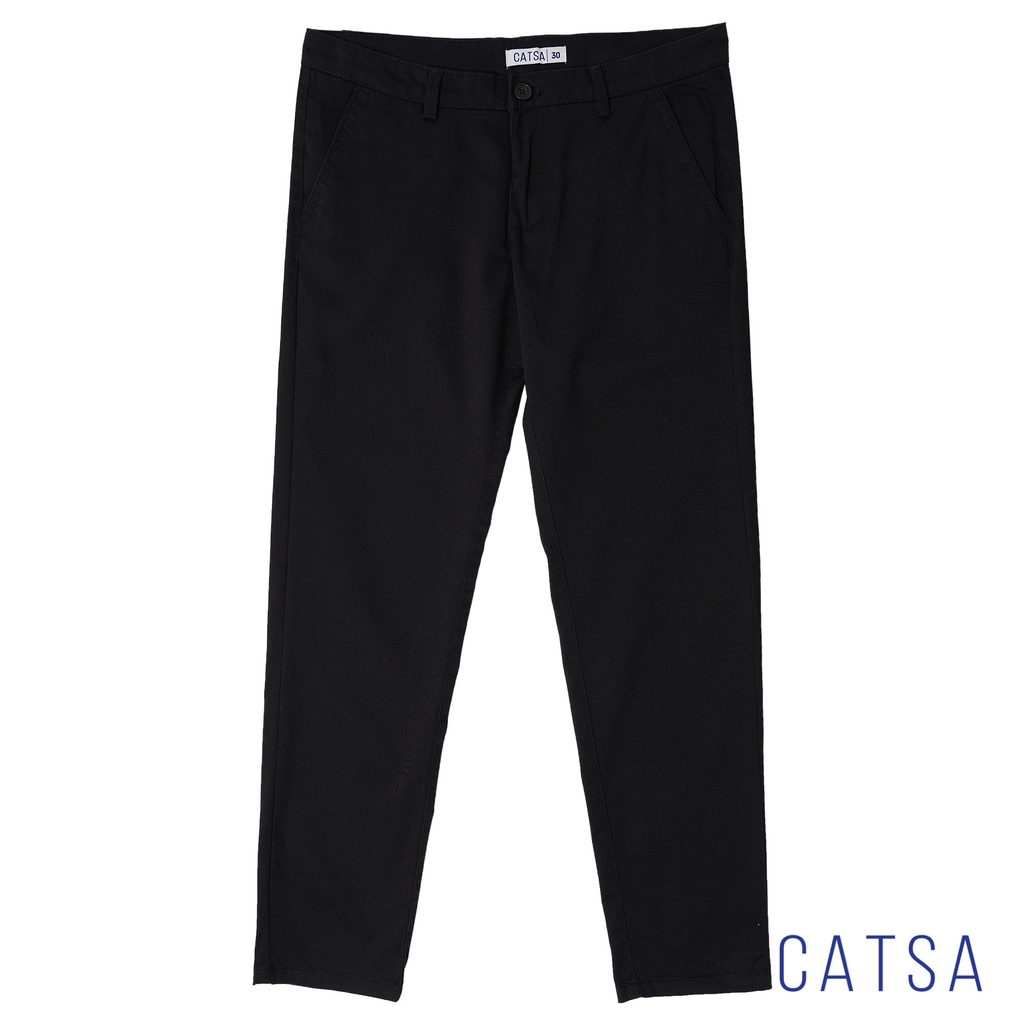 Quần kaki CATSA xanh đen, đen, be chất liệu kaki chuẩn form, thoải mái và phong cách QTK062 - QTK063 - QTK064