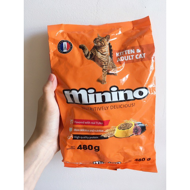 Thức Ăn Hạt Cho Mèo Mọi Lựa Tuổi Minino 480g