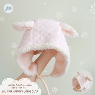 Mũ chần bông lông cừu Goodmama