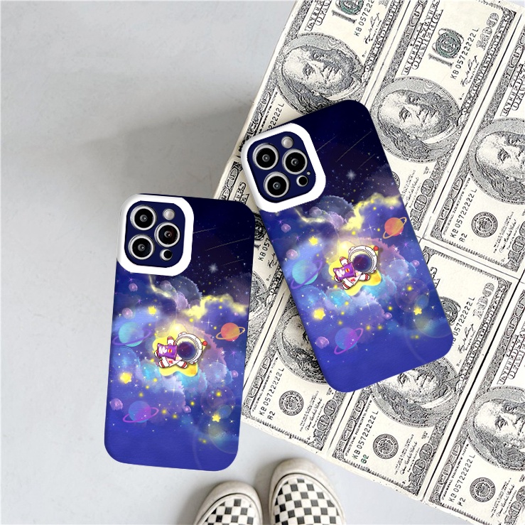 Ốp lưng iphone phi hành gia nằm trên ngôi sao cho iPhone 13 12 11 Pro Max 7/7Plus/8/8Plus/X/Xs/Xs Max/11/11pro