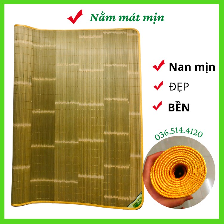 Chiếu trúc Tây Bắc tre Việt Nam, chiếu điều hòa, nằm ngủ văn phòng mát lạnh