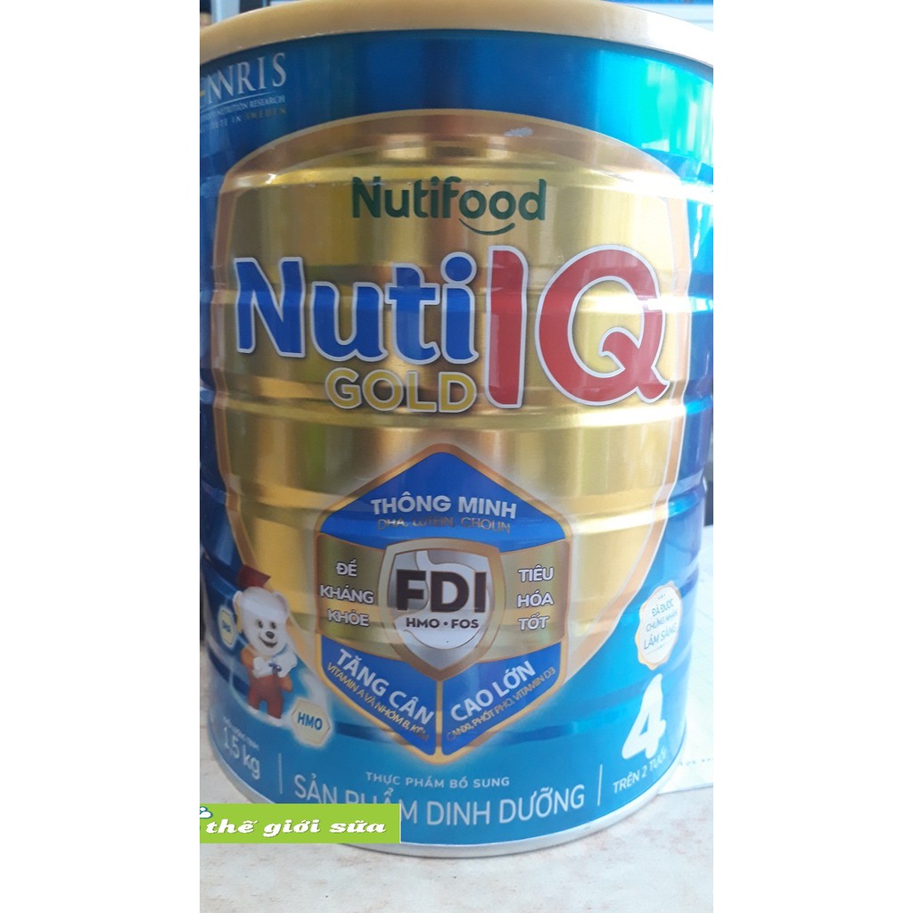 Sữa Nuti IQ Gold 4 1.5kg FDI mẫu mới