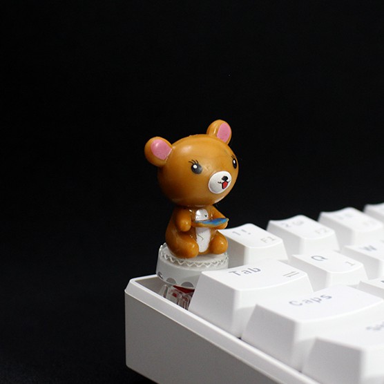 Keycap lẻ hình Gấu Style siêu dễ thương( Keycap Artisan )