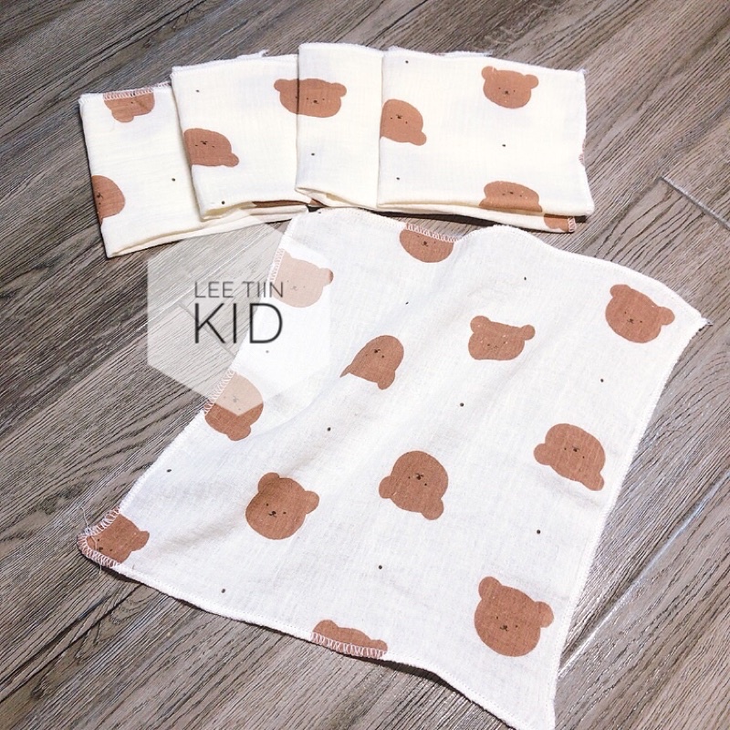 Khăn sữa xô muslin mỏng mịn siêu thấm hút cho bé trai, bé gái