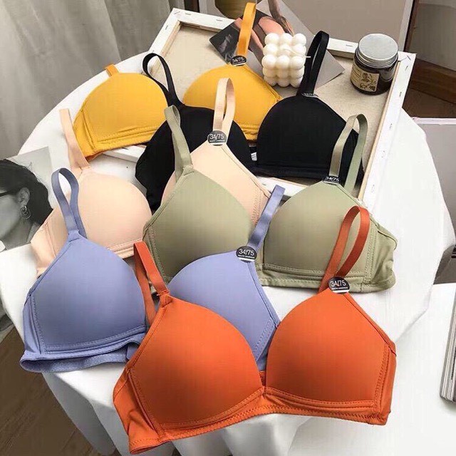 Áo lót nữ Cóc sê tròn ôm ngực LIHISU chất su nhật không gọng đệm mỏng cao cấp kèm túi zip xịn xò mặc thoải mái AL03 | BigBuy360 - bigbuy360.vn